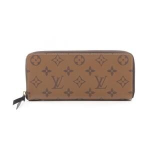Louis Vuitton Portefeuille Wallet Clemence Long Monogram Reverse Brown